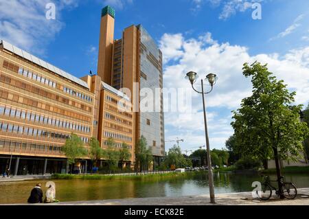 Germania, Berlino, Marlene Dietrich Platz, Debis edificio di Renzo Piano Foto Stock