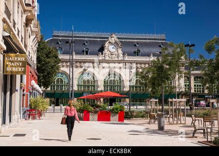 Francia, Rhone, Lione, ex Brotteaux stazione ferroviaria in quanto il luogo Jules Ferry Foto Stock