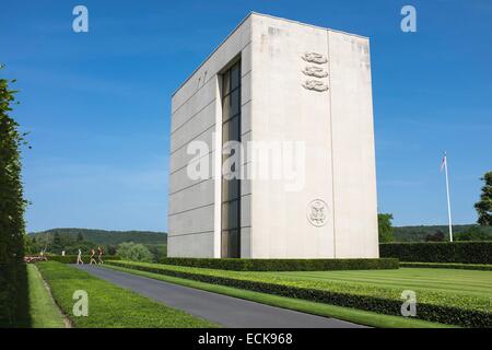 Francia, della Mosella, Saint-Avold, Lorena Cimitero Americano e Memorial, il più grande American II Guerra Mondiale cimitero in Europa Foto Stock