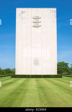 Francia, della Mosella, Saint-Avold, Lorena Cimitero Americano e Memorial, il più grande American II Guerra Mondiale cimitero in Europa Foto Stock