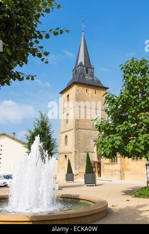 Francia, Meurthe-et-Moselle, Briey, gotico del XIII secolo chiesa Saint-Gengoult Foto Stock