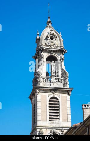 Francia, Meurthe-et-Moselle, Pont-a-Mousson, la gotica chiesa di Saint Laurent Foto Stock