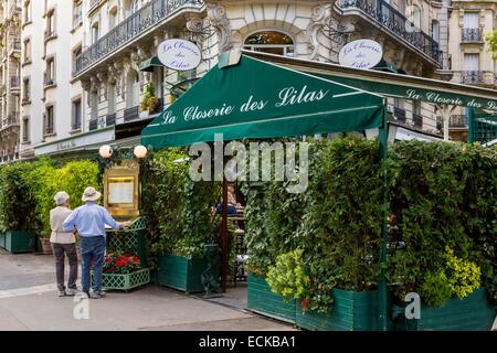 Francia, Parigi, Montparnasse, il ristorante La Closerie des Lilas Foto Stock