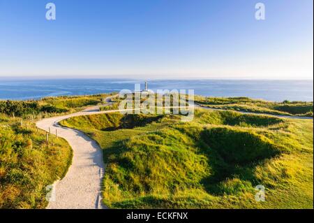 Francia, Calvados, Cricqueville en bessin, Pointe du Hoc, parte di sbarco in Normandia il 6 giugno 1944 Foto Stock