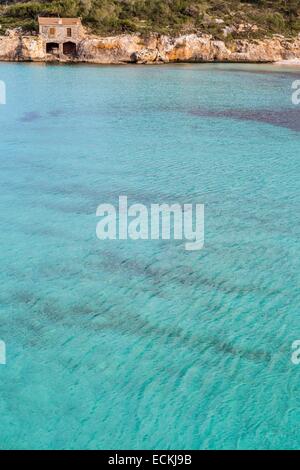 Isole Baleari Spagna, Maiorca, Santanyi, Cala Mondragón≤, s'Amarador Beach Foto Stock