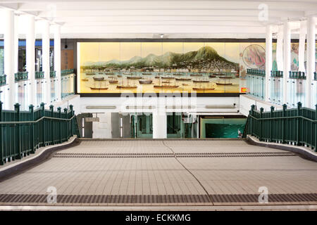 Il Museo Marittimo di ingresso nel centro cittadino di Hong Kong. Foto Stock