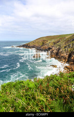 Scogliere Tregerthen vicino a Zennor Cornwall West Country England Regno Unito Foto Stock