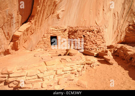 Cliff Dwellings occupata dai popoli dei Pueblo nello stato dello Utah, Sud Ovest degli Stati Uniti. Foto Stock