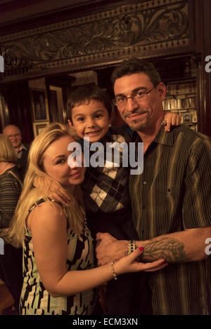 Happy Family Portrait. Brooklyn, New York. Foto Stock