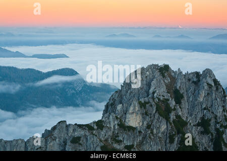 Una vista sul Monte Grossglockner da Mangrt's pass, Slovenia Foto Stock