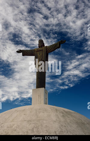 Cristo Redentore statua sulla sommità del monte Isabel de Torres Parco nazionale di Puerto Plata Repubblica Dominicana Foto Stock