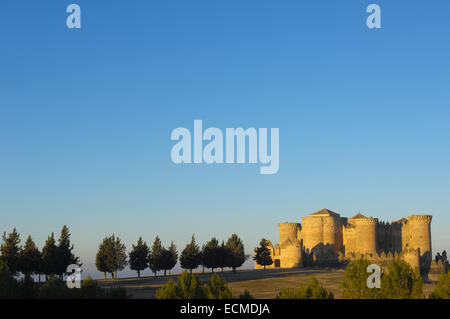 Belmonte Castello del XV secolo, Belmonte, Provincia Cuenca, Castilla-La Mancha, in Spagna, Europa Foto Stock
