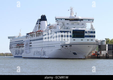 La cruise-ferry Principessa Maria ormeggiata nel porto di Helsinki Finlandia Foto Stock