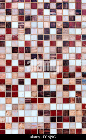 Vetro Ceramica colorate piastrelle a mosaico pattern di composizione di sfondo Foto Stock