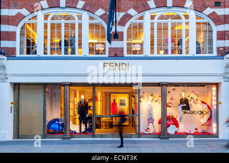 La Fendi Store In New Bond Street a Londra, Inghilterra Foto Stock