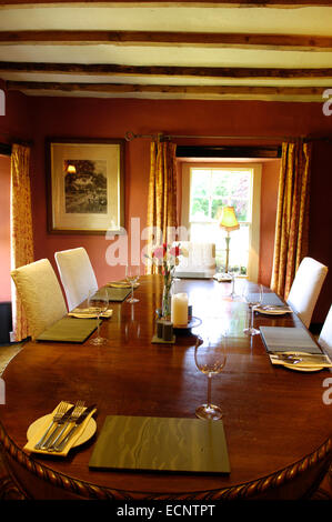 Sala da pranzo presso il muratore di braccia, Cumbria, Regno Unito Foto Stock