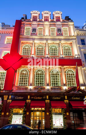 La Cartier Store In New Bond Street a Londra, Inghilterra Foto Stock