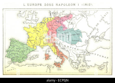 (10) L' EUROPA SOUS Napoleone 1 (1812) Foto Stock