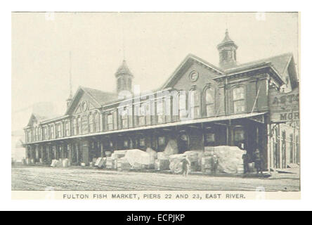 (Re1893NYC) PG810 FULTON Mercato del Pesce, piloni 22, 23 East River Foto Stock
