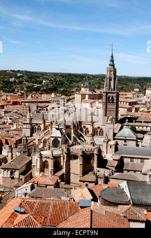 Skyline Toledo Spagna città spagnola nel centro storico della città Foto Stock