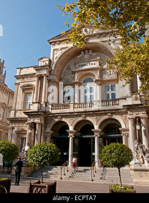 Opéra théâtre d'Avignon opera house Avignon Francia francese ( Place de L'Horloge ) Foto Stock