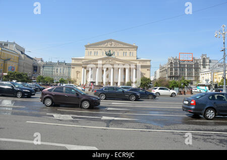 Grande Teatro Accademico a Mosca la piazza del teatro Foto Stock