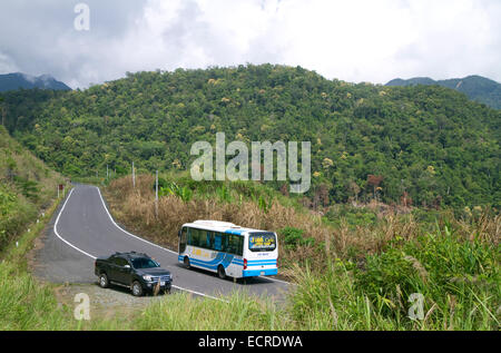 Strada rurale tra da Lat e Nha Trang, Vietnam. Foto Stock