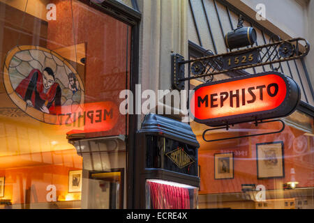 MEPHISTO BAR PRESSO IL PASSAGGIO MADLER, Lipsia, Sassonia, Germania Foto Stock