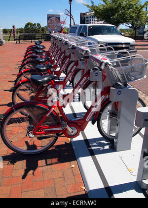 Nashville cycle hire scheme, Nashville, Tennessee, Stati Uniti d'America Foto Stock