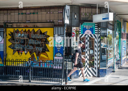 Greville Street, Prahran, Melbourne Foto Stock