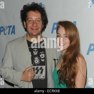 Bill Maher a titolo di "stand up per animali" - Arrivi con: Jeff Ross dove: Los Angeles, California, Stati Uniti quando: 15 Giu 2014 Foto Stock