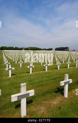 La Targette, British Prima Guerra Mondiale cimitero, Pas-de-Calais, valle della Somme, Francia, Europa Foto Stock