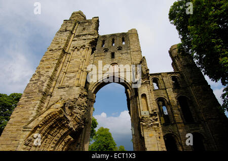 Kelso Abbey, Scottish Borders, Scotland, Regno Unito, Europa Foto Stock