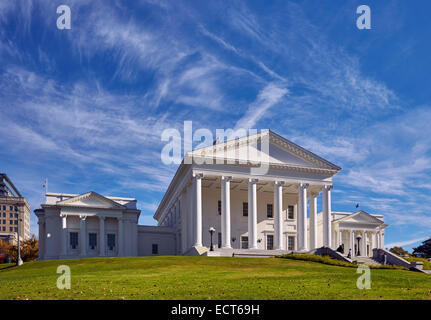 Virginia State Capitol - una pietra miliare storica nazionale. Richmond, Virginia, Stati Uniti d'America. Foto Stock