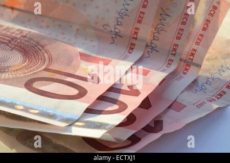 Euro Euro 10 denaro Foto Stock