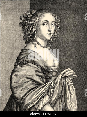 Elizabeth Harvey, 1627 - 1676, moglie di Heneage Finch, 1° Conte di Nottingham, Elisabeth Harvey, 1627 - 1676, Ehefrau von Heneage Foto Stock