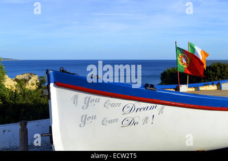 Barca da pesca in Armacao de Pera, Portogallo Foto Stock