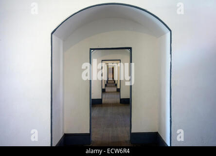 Fort point sotto il Golden Gate Bridge di San Francisco CA Foto Stock