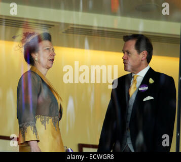 2014 Royal Ascot - Atmosfera e avvistamenti di celebrità - Giorno 1 dotata di: Princess Anne dove: Ascot, Regno Unito quando: 17 Giu 2014 Foto Stock