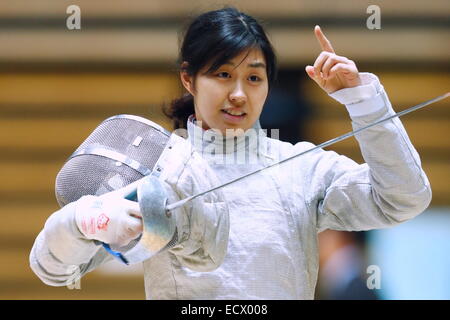 Generale Ota-City palestra, Tokyo, Giappone. Xiv Dic, 2014. Marino Kimura, sessantasettesima tutto il Giappone Campionato di scherma, Femminile Sciabola. Credito: AFLO SPORT/Alamy Live News Foto Stock