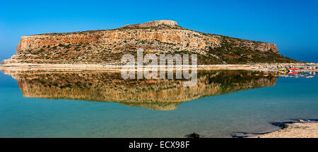 Isola di Gramvousa, Balos beach, Creta Foto Stock