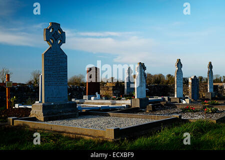 Cimitero regione settentrionale della contea di Dublino in Irlanda Foto Stock