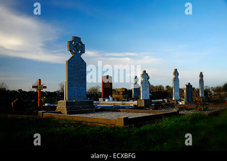 Lugubre cimitero di Dublino in Irlanda Foto Stock