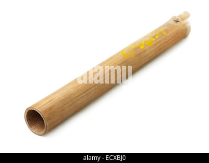 Reed fife isolato su bianco Foto Stock
