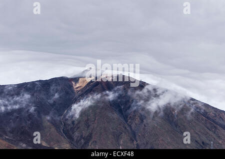 Tenerife - Mount Teide. Il parco nazionale, paesaggio vulcanico. Foto Stock