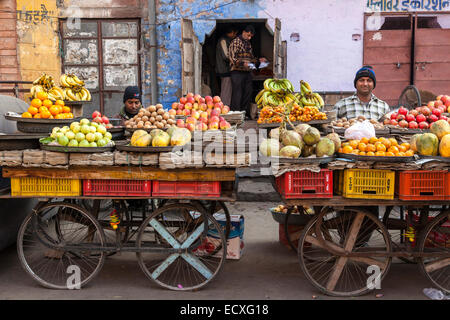 Indian mercato della frutta, Jodhpur, India Foto Stock