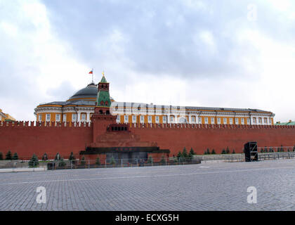 La Piazza Rossa con il mausoleo di Lenin a Mosca - Russia. Foto Stock