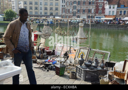 Lille Braderie Rijssel, Francia. Foto Stock