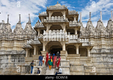 Adinath tempio Jain, Rankpur, Rajasthan, India Foto Stock