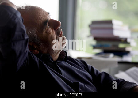 Matematico e rischio guru, Professor Sir David Spiegelhalter presso il Centro per le scienze matematiche Università di Cambridge. Foto Stock